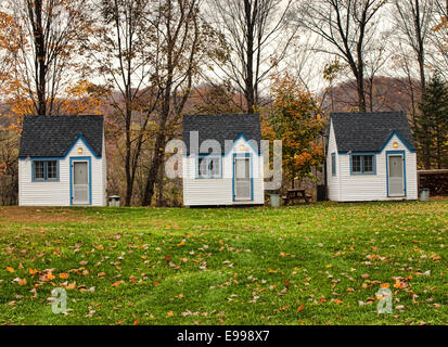 kleiner Campingplatz Gebäude im Adirondack State Park, New York Stockfoto