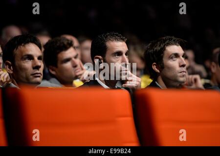 Paris, Frankreich. 22. Oktober 2014. Die Präsentation und Einführung der Tour de France Radsport Tour 2015. Vincenzo NIBALI (ITA - Astana Pro Team) Credit: Action Plus Sport/Alamy Live News Stockfoto