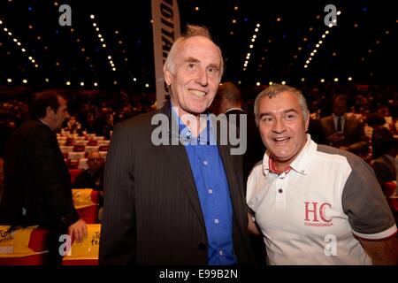 Paris, Frankreich. 22. Oktober 2014. Die Präsentation und Einführung der Tour de France Radsport Tour 2015. Joop Zoetemelk Credit: Aktion Plus Sport/Alamy Live-Nachrichten Stockfoto