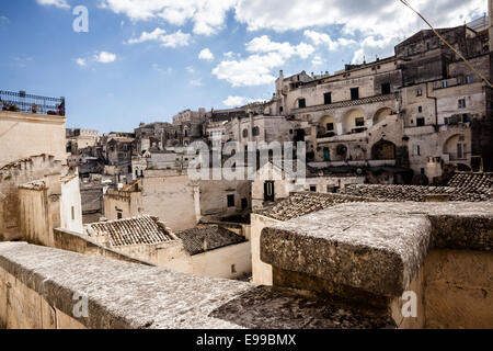 Stadtbild von Matera (Basilicata, Italien) Stockfoto