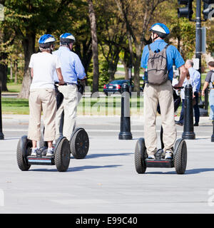 Menschen auf Segways - USA Stockfoto