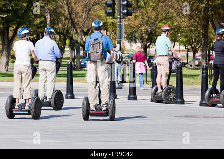 Menschen auf Segways - USA Stockfoto