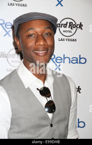 Singer, Songwriter ALOE BLACC führt auf Reha, Las Vegas Original Dayclub, innen hart ROck Hotel & Casino In Las Vegas, NV am 19.04.14 mit: Aloe Blacc wo: Las Vegas, Nevada, Vereinigte Staaten, wann: 20. April 2014 Stockfoto