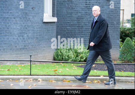 Downing Street, London, UK. 21. Oktober 2014. Minister besucht der wöchentlichen Kabinettssitzung in 10 Downing Street in London. Im Bild: Justiz-Staatssekretär - Chris Grayling. Bildnachweis: Lee Thomas/Alamy Live-Nachrichten Stockfoto