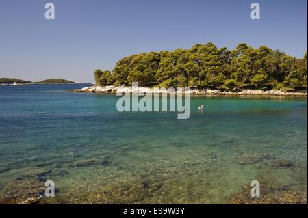 Kroatische Küste Stockfoto