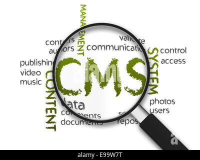 Content-Management-System Stockfoto