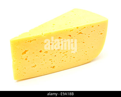 Ein Stück Schweizer Käse Stockfoto