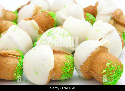 Shortbread mit Kondensmilch pilzförmigen Stockfoto