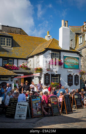 Historischen Sloop Inn c. 1312, St. Ives, Cornwall, England Stockfoto