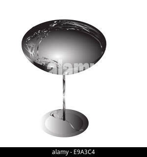 stilisierte Weinglas für Fehler Stockfoto