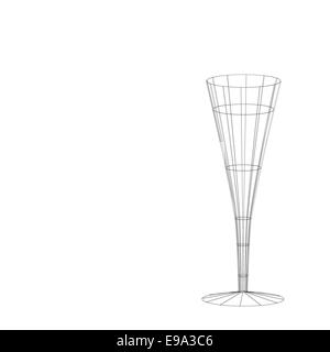 stilisierte Weinglas für Fehler Stockfoto