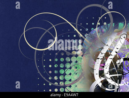 abstrakte Mischtechnik Muster Stockfoto