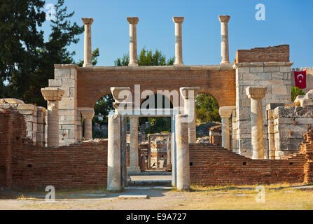 Ruinen der St. Johns Basilika in Selcuk Ephesus-Türkei Stockfoto