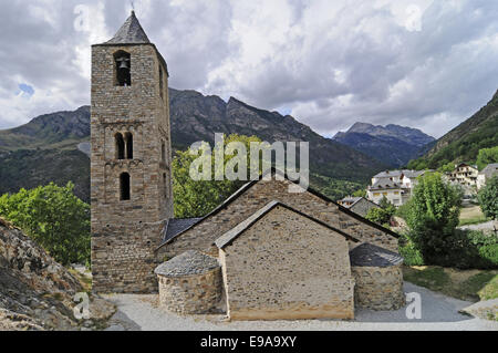 Kirche, Boi, La Vall de Boi, Tal, Spanien Stockfoto