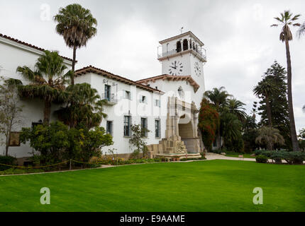 Äußere Santa Barbara Gerichtsgebäude Kalifornien Stockfoto