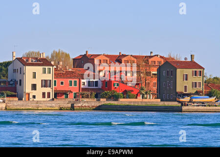 Residenz-Zone im Lido Insel Venedig Italien Stockfoto