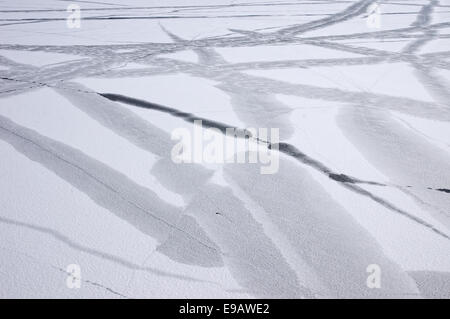 Die winterliche Wupper Stausee in Deutschland Stockfoto