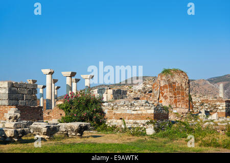 Ruinen der St. Johns Basilika in Selcuk Ephesus-Türkei Stockfoto