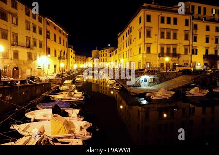 La Venezia Nuova (Livorno) Stockfoto