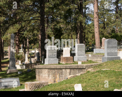 Mount Moriah Cemetery in Deadwood, South Dakota, USA Stockfoto