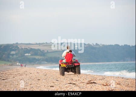 Quad-Bike an einem Strand Stockfoto