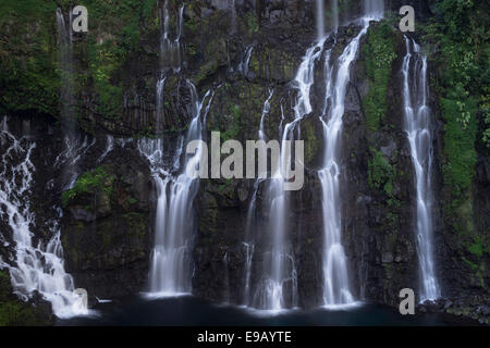 Cascade De La Grande Schlucht Wasserfall, Grand Galet, Reunion Stockfoto