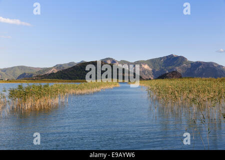 Lake Köyceğiz oder Köyceğiz Gölü in der Nähe von Dalyan, Provinz Muğla, türkische Riviera oder türkische Riviera, Ägäis Region, Türkei Stockfoto