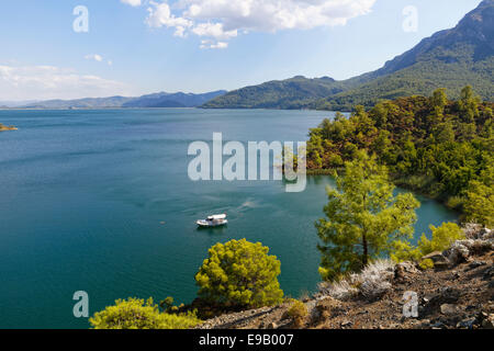 Lake Köyceğiz oder Köyceğiz Gölü in der Nähe von Dalyan, Provinz Muğla, ägäische Region, Türkei Stockfoto