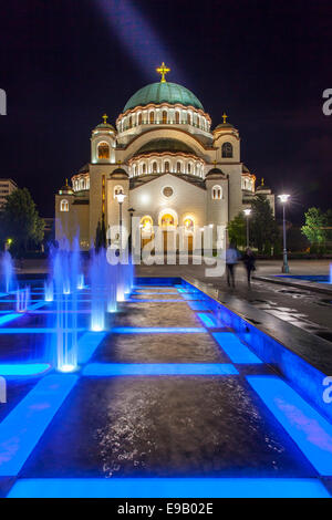Kirche des Heiligen Sava, Neu-Belgrad, Belgrad, Serbien Stockfoto