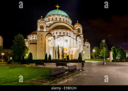 Kirche des Heiligen Sava, Neu-Belgrad, Belgrad, Serbien Stockfoto