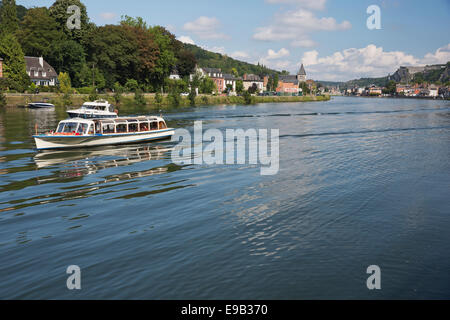 Meuse in der Nähe von Dinant Stockfoto