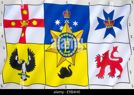 Die Königin persönliche australische Flagge Stockfoto