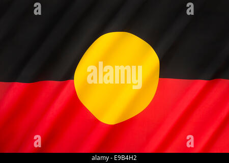 Australische Aborigines Flagge Stockfoto
