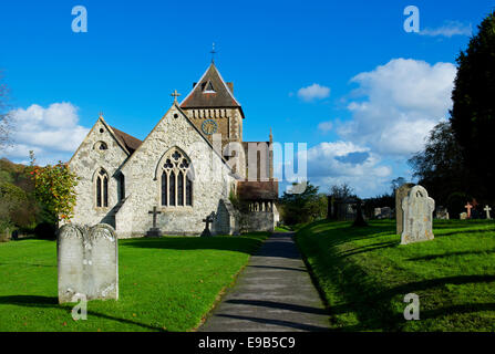 St. Laurence Kirche im Dorf Seale, in der Nähe von Farnham, Surrey, England UK Stockfoto