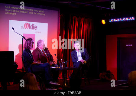 Merryn Somerset Webb, Martin Vander Weyer, Oliver Kamm beim Soho Literary Festival Stockfoto