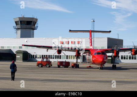 Flughafen Nuuk, Grönland Stockfoto