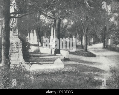 Präsident John Tyler Unmarked Grab in Richmond, Virginia 1890er Jahre Stockfoto