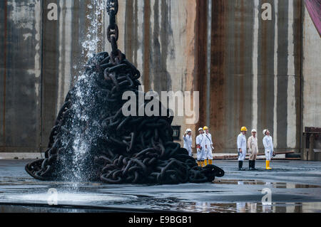 China, Shekou, Bulk 31 März bis 6. April 2008 Carrier Venture Geist im Dock für die ersten 5-Jahres-Service. Stockfoto