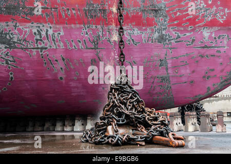 China, Shekou, Bulk 31 März bis 6. April 2008 Carrier Venture Geist im Dock für die ersten 5-Jahres-Service. Stockfoto