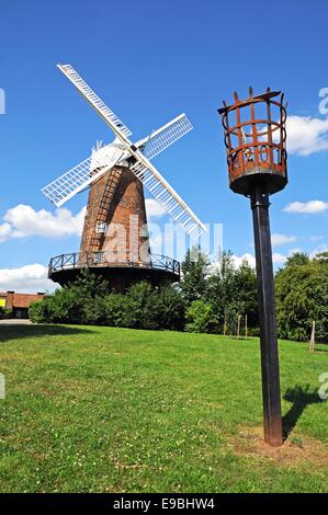 Grüns Windmühle und Wissenschaft-Center im Stadtteil Sneinton, Nottingham, Nottinghamshire, England, Vereinigtes Königreich, West-Europa. Stockfoto