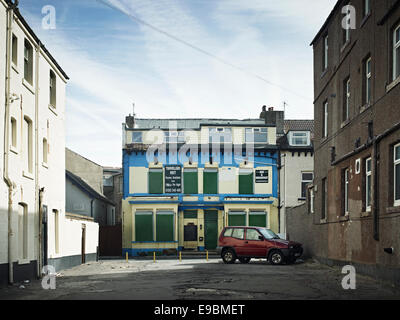 Bilder aus der Serie 'Vergnügen Prom' von Mark Reeves, Fotografien, die Erkundung der neuen Promenade Sanierung in Blackpool Stockfoto