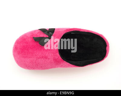 Die rosa Frau slipper Stockfoto