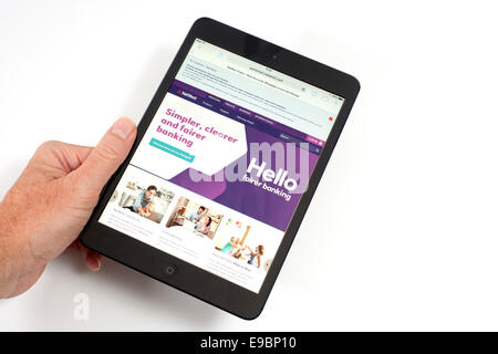 iPad mit Nat West-Banking-app auf dem Bildschirm Stockfoto