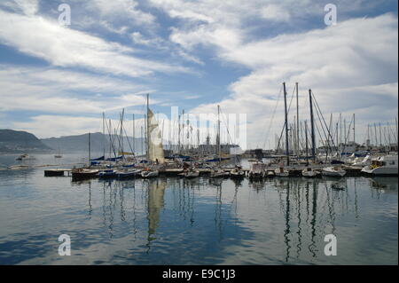 Boote in Simons Town, Südafrika Stockfoto