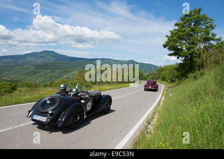 Mille Miglia, Oldtimer, Auto, 1000 Miglia, 2014, Tuscany Stockfoto