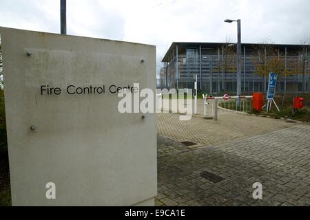 Östlich von England Regional Fire Control Centre auf der Cambridge Research Park, die Kosten £ 23 Millionen, aber nie benutzt wurde. Stockfoto