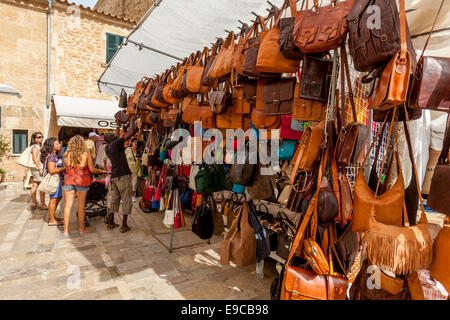 Sonntag Markt, Alcudia, Mallorca - Spanien Stockfoto