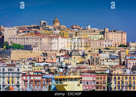 Cagliari, Sardinien, Italien Stadtbild. Stockfoto