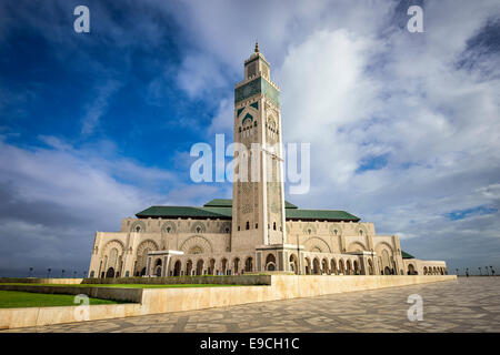 Casablanca, Marokko Hassan II Moschee. Stockfoto