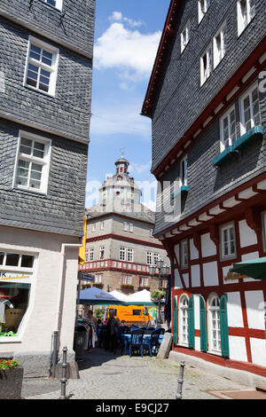 Rathaus, Buttermarkt Buttermarkt, historischen alten Stadt von Herborn, Hessen, Deutschland, Europa, Stockfoto